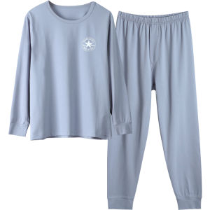 Childrens plus Size Autumn Clothes Long Pants Boys Extra Fat Suit 10 to 15 Years Old Boys Intimates plus Size Childrens Loose Pajamas