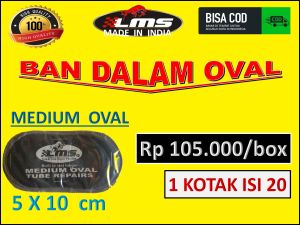1 box medium oval LMS the bestpatch tire repair karet tambal ban tip top tubeless tanpa bakar