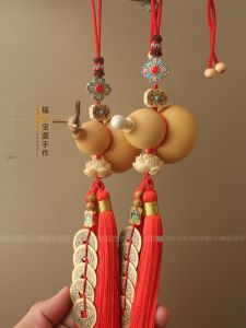 Bronze Wudi Coin Door Hanging Ornament Natural Opening Large Entrance Living Room Red Tassel Peaceful Decorative Hanging Piece