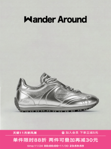 Silver Thick Bottom Casual Deqin Shoes Womens Style Wander around LUNA Series Comfortable Fashionable Sporty Flat Heel