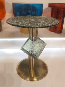 Modern Artistic Cube Tea Table New Model round Mobile Hotel Small Apartment Corner Table Luxury Minimalist Glass Top Side Table