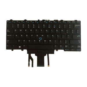 Keyboard dell latitude E5450 E5470 E7450 E7470 backlight & pointer hitam