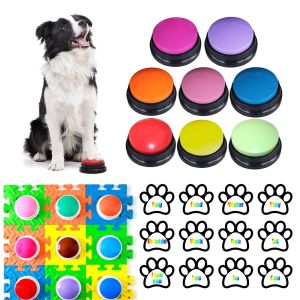 Pet Pressing Sound Toys Recordings Box Pads Dog Communication Buttons Recording Boxs Stickers Dogs Interactive Trainers Supplies