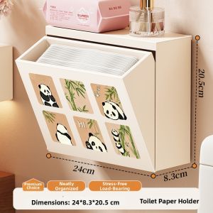 WUBUWEI | Wall-Mounted Toilet Tissue and Paper Towel Holder