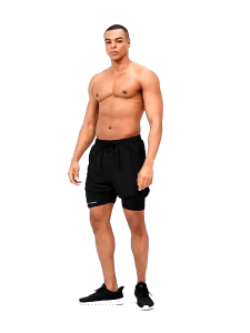M-5XL Sports Shorts Men 2 in1 Quick Drying Breathable Stretchable Fitness Cycling Running Basketball