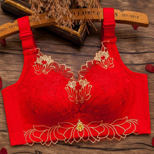 Intimates Womens Wireless Small Chest Push up Breast Holding Push-up Bra New Arrival New Best Selling Birth Year Red