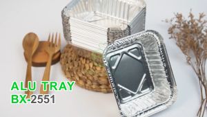 [10 Pcs] Alumunium Foil Tray Cup BX 2551 + Tutup Lasagna Macaroni Schotel Klapertart Brownies Cake Bolu Pie Spaghetti Brulee