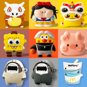 Soft Silicone Protective Case for Apple AirPods pro And 2nd Generation Bluetooth Earphones Universal Cool Trendy Ins Style