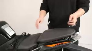 2PCS Universal Fit Motorcycle Pannier Bags Luggage Saddle Bags Side Storage Fork Travel Pouch Box Motorcycle Side Helmet Riding