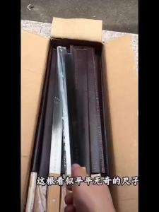 Measuring Painting Ruler Manganese Steel Quenching Steel Ring Ruler Solid Wood Handle with Leather Case Car Tool Multi-Function Ruler 5mm Manganese Steel Quenching Steel Ring Ruler测量画尺 锰钢 钻石淬火钢 戒指尺 实木手柄带皮套 汽车工具 多功能尺 5mm 锰钢 钻石淬火钢 戒指尺。。。