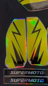 Decal Kawasaki New Dtracker motif simpel dtracker kombinasi hologram D-A4-333