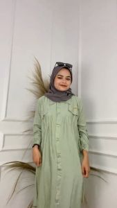 BTK ELJI TUNIK POLO LINEN LD 112 PB 100 PT 51 UKURAN MLXLXXL Tunik Terbaru Lebaran 2023