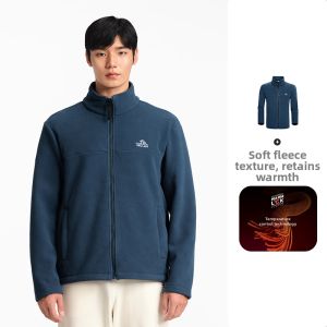 PELLIOT | Mens Fleece Jacket Flannel Lining Outdoor Wear