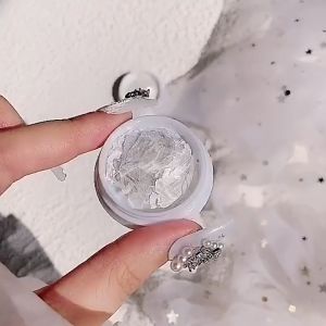 1 Kotak Sequin / Payet / Kulit Kerang Untuk Dekorasi Nail Art Nail Shell Breakstone White Shiny