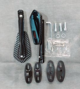 termurah ( BISA COD ) spion circuit model oval motif carbon printing spion universal honda dan yamaha