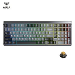 AULA | Bàn Phím Chơi Game Có Dây AULA HERO99 RGB Neon Lightbox 101 Phím Công Nghệ Hall-Effect Rapid Trigger Switch Hot-swap Bố Cục UK