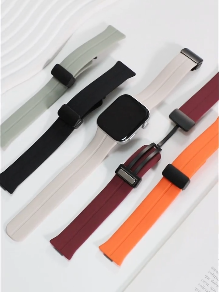 Magnetic Lock Soft Silicone Sport Band for Huawei Watch Fit 3 Fit4 4Pro Fit5 5Pro Breathable Adjustable Wristband