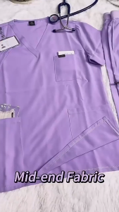 【XS-XXL🇵🇭MALINA READY STOCK】Scrub Suit Set With Cargo Pants For Women Men Plus Size