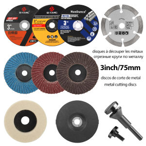 SI FANG 76mm Metal Cutting Disc for Angle Grinder Flap Disc Grinding Wheel Woodworking Stone Marble Cutting Saw Blade