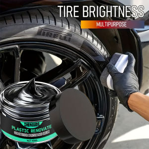 1 Piece 100g Car Tire Gloss Maintenance Agent Car Wax Tire Coating Paste Polishing Cleaning Wax - Bright Tire and Re-Blackening Seat Care and Recovery Gloss