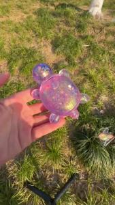 Cute Glitter Turtle Squeeze Toy Squishy Turtle Fidget Toy Small Animal Anti Stress Fidget Splat Decompressions Vent Squeeze Toy
