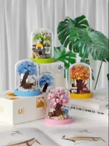Sakura Tree House Flowers Ser Building Blocks Toys Assembling Toys Girls Holiday Gift for Girls