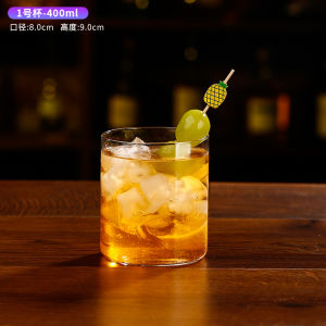 Light Bottomless Glass Cocktail Glass Minimalist Long Glass Collins Glass Juice Cup Long Straight Glass For Home