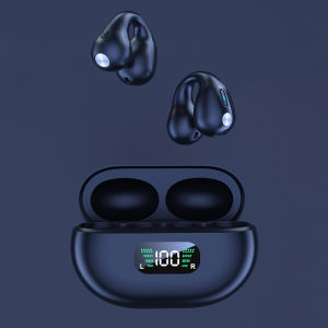 【2022NEW】Niye Q80 Copy Sony Ambie Earphone Sound Earcuffs Ear Bone Conduction Earring with LED Wireless Bluetooth Earphones Auriculares Headset TWS Sport Earbuds for Ambie Xiaomi