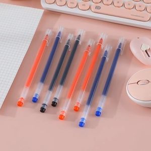 คุณค่าปากกาเจล 0.38 มม ปากกาหัวเข็ม เขียนลื่น สีเข็ม เส้นคมชัด พร้อมส่งในไทย