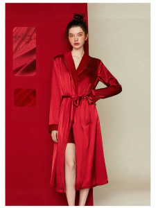 Luxurious Flannel Bathrobe Warm and Soft