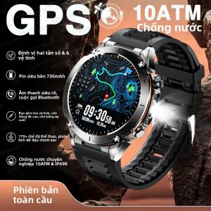 Đồng Hồ Thông Minh T-Rex 3 GPS 1.43 Inch AMOLED Chống Nước 10ATM Hỗ Trợ GNSS Kép La Bàn Thể Thao Quân Sự Bluetooth 5.3 Kép Dành Cho Nam