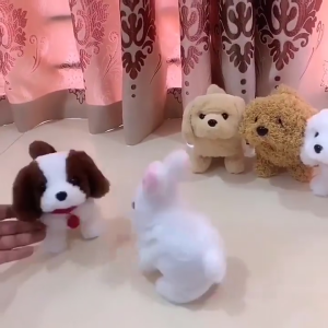 ตุ๊กตาสุนัข ลูกสุนัขไฟฟ้า เดินได้ สามารถเสียง กระดิกหางได้ ของเล่นเด็ก