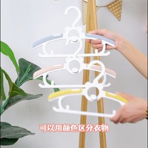 For.B Baby Expandable Clothes Hangers x5 - Space-Saving 5-Piece Set Adjustable Anti-skid Hangar Stretchable to 36cm