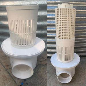 High-Density PVC Fish Size Bucket Sewage Outlet Breeding Pool Water Outlet Anti-Blocking Flower Drain Canvas Fish Pond Floor Drain