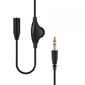 3.5mm Jack AUX Male to 3.5mm Female Adapter Extension Cable with Volume Control Audio Stereo Earphone Headphone Cord