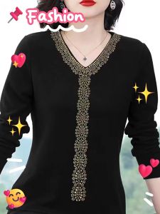 Áo nữ trung niên A42 - Áo đẹp kiểu thời trang cho mẹ người lớn tuổi mặc nhà thu đông sang trọng cao cấp Bigsize giá rẻ