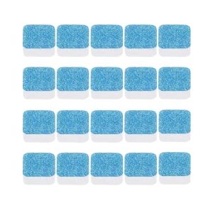 Washing Machine Cleaner Blue White for Deep Clean Metal Drum Effervesce Neutralize Odors No Residue Fast Cleaning Foam Home Use