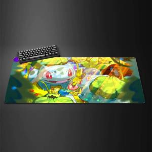 Bandai | Pokemon Charizard Gaming Desk Mat XXL Rubber Keyboard Mousepad With 2MM Lock Edge
