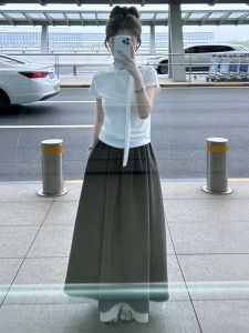 PEIZIXUAN | Aesthetic Elegant Korean Style White Set Dress Summer Autumn New 2026