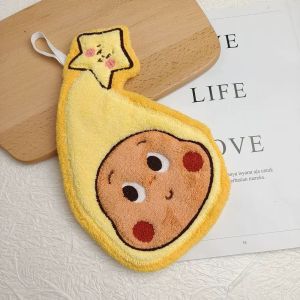 Khăn Lau Tay Dày Hình Người Sao Chổi Hoạt Hình Dễ Thương Khăn Lau Nhà Bếp Thấm Hút Nhanh Khăn Lau Khô Nhanh Bằng Vải Nhung San Hô