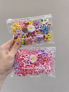 Colorful Korean Cute Star Hair Clips Women Children Hairpins Side Barrettes Hair Grip Hair Accessories