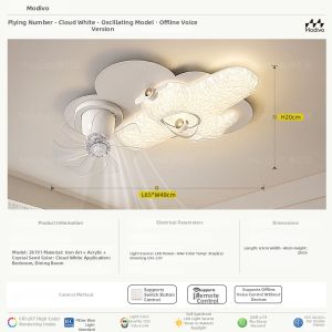 FANCY LAMP CLUB | Vintage Airplane Shape Bedroom Ceiling Light Full Spectrum