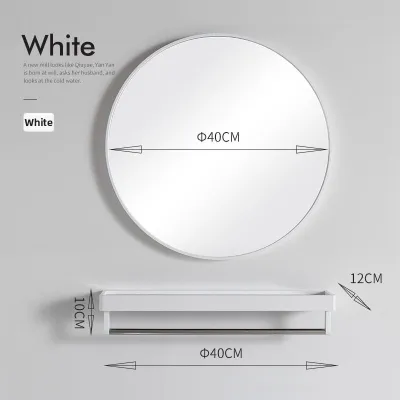forsso | Nordic Minimalist Bathroom Mirror Circular Wall-mounted Drill-free