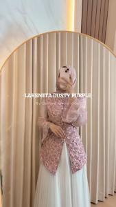 Delova Wardrobe - Kebaya LAKSMITA Embos Jaguard mix Cantily Jawa Kraton Modern Ayu Wisuda Lamaran Tunangan Bridesmaid Tunik Melayu
