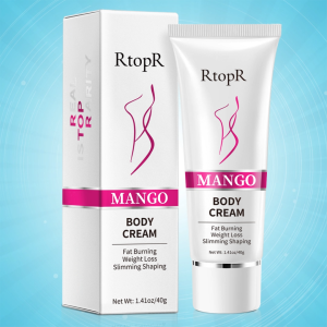 RtopR Mango Body Cream for Lazy People Slimming Fat-Burning Massage Leg Slimming and Toning Belly Firming Weight Loss Cream Body Shaping and Fat Reduction Cream 40g