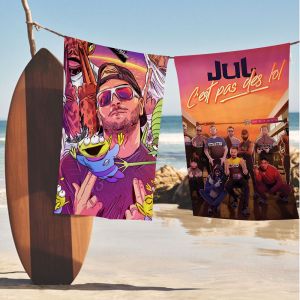 JuL Cest Pas Des Lol Beach Towel Cartoon Cute Summer Kids Large Bath Pool Beach Towel Microfiber Absorbent for Swimming Travel
