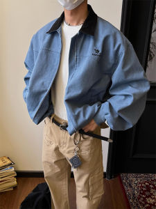 LIUBU | American Retro Harrington Jacket Men