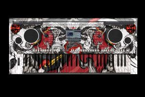 sticker pelindung keyboard musik YAMAHA psrs 975/775