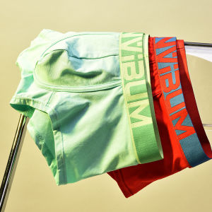 กางเกงในชายผ้าฝ้ายขนาดใหญ่เข็มขัดสีทึบแนวโน้มบุคลิกภาพชายกางเกงบ็อกเซอร์กางเกงบ็อกเซอร์หลวม