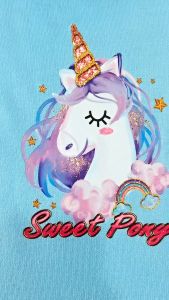 dress anak perempuan babyterry tebal lembut DTF printing/ gaun anak perempuan DTF